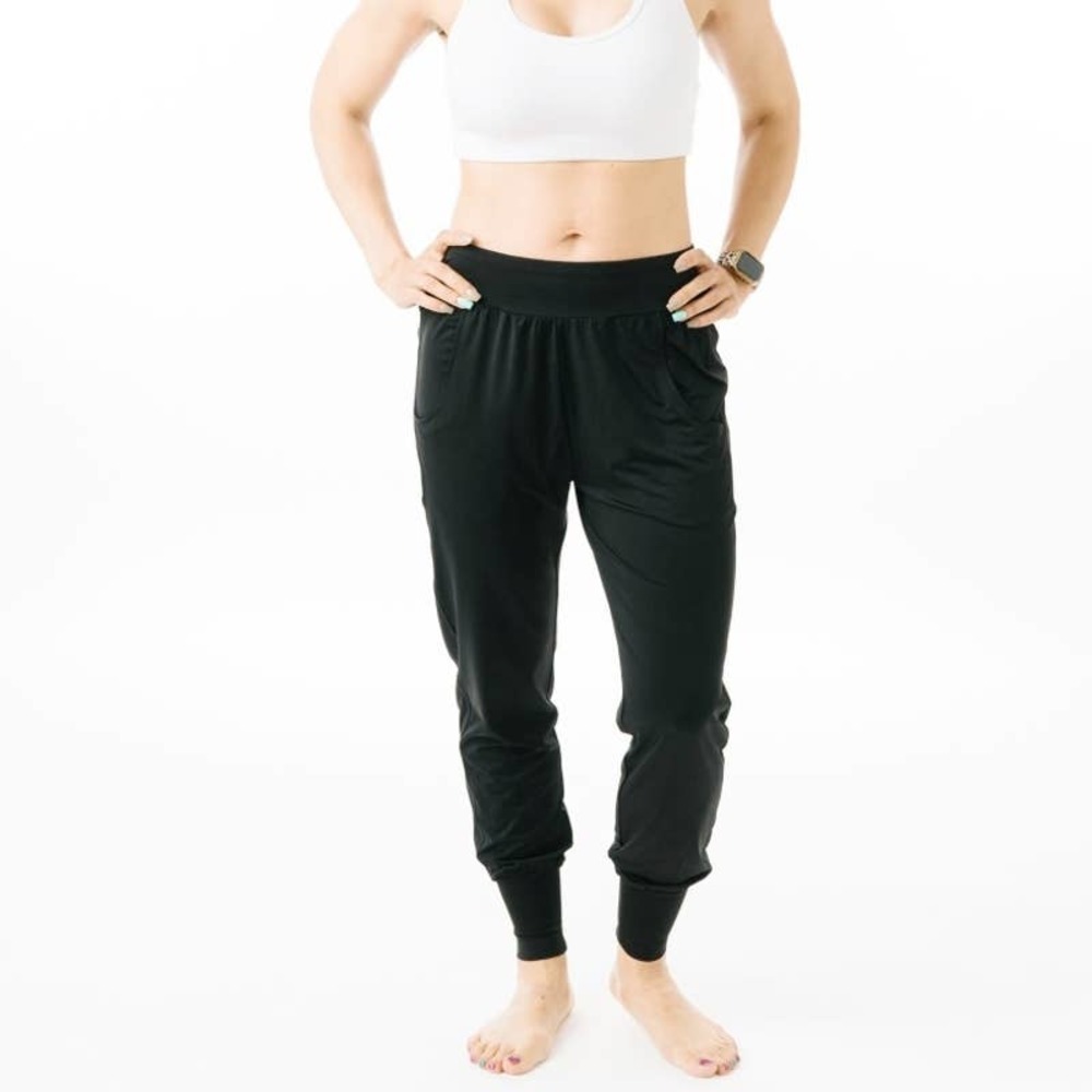 Zyia Active Jogger In A Bottle Pants XXL‎ Black Lightweight Jersey